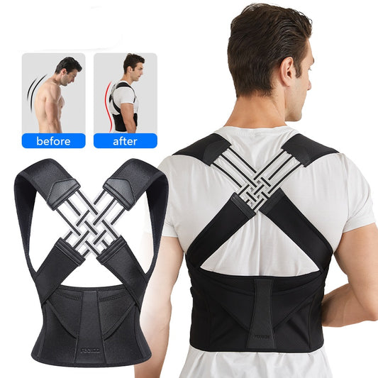 Adjustable Posture Corrector Back Support Strap for Men & Women | Invisible Shoulder & Spine Support