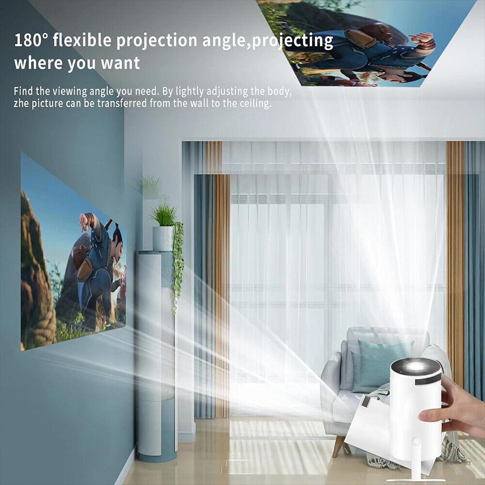 5G 4K Smart Projector HD LED Android with WiFi Bluetooth HDMI USB for Home Theater Office