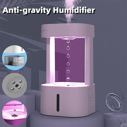 Anti-Gravity Water Drop Humidifier Creative Air Mist Spray Quiet Household Bedroom Office 580ML
