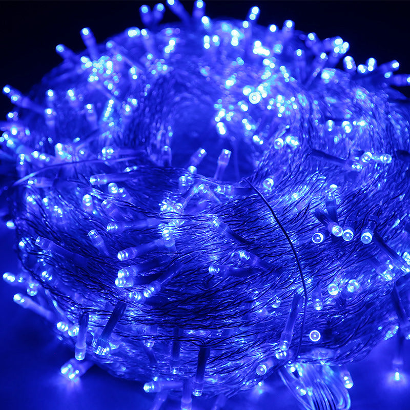 LED string lights, twinkling lights, star lights, solar-powered high-brightness waterproof outdoor decorative ambient lighting strips