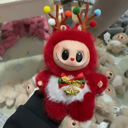 LABUBU – Christmas Edition – Big Into Energy Monsters Series – Vinyl Plush Pendant – 18CM – Red Plush