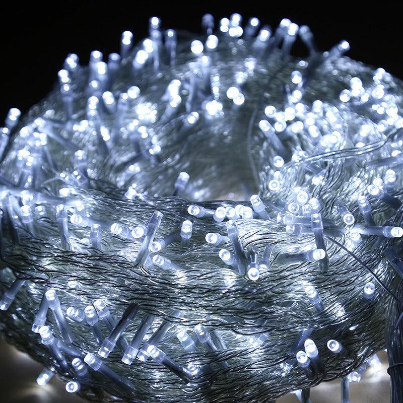 LED string lights, twinkling lights, star lights, solar-powered high-brightness waterproof outdoor decorative ambient lighting strips