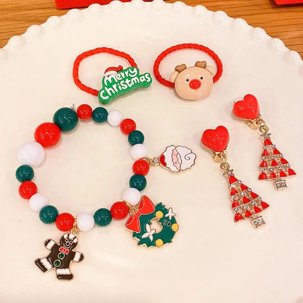1set/5pcs Handmade Christmas Children's Bracelet