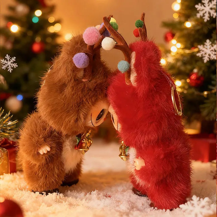 LABUBU – Christmas Edition – Big Into Energy Monsters Series – Vinyl Plush Pendant – 18CM – Red Plush